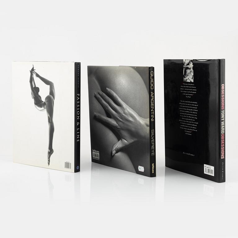 Guido Argentini, Tony Ward, Howard Schatz, three photobooks.