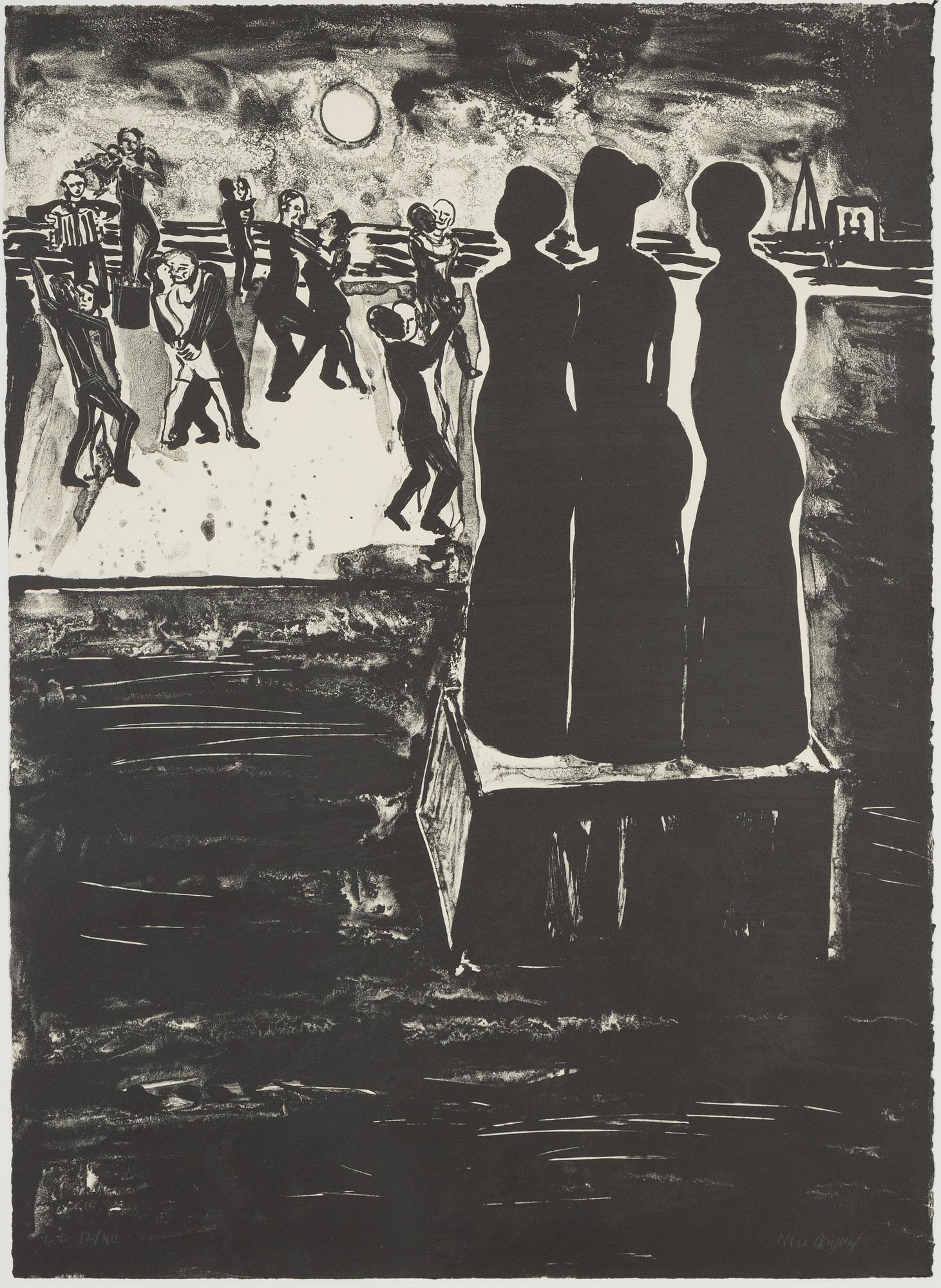 Lena Cronqvist, litografi, signerad 12/40.