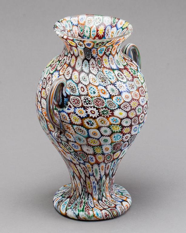 A FRATELLI TOSO GLASS VASE, around 1900.