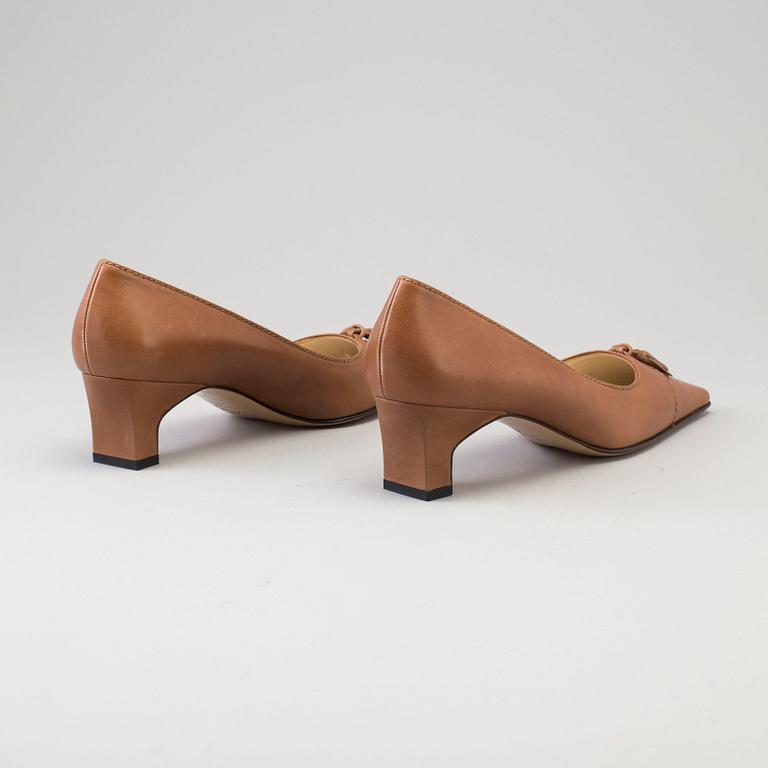 A pair of leather shoes by MAB Studio, Bologna, Italien.