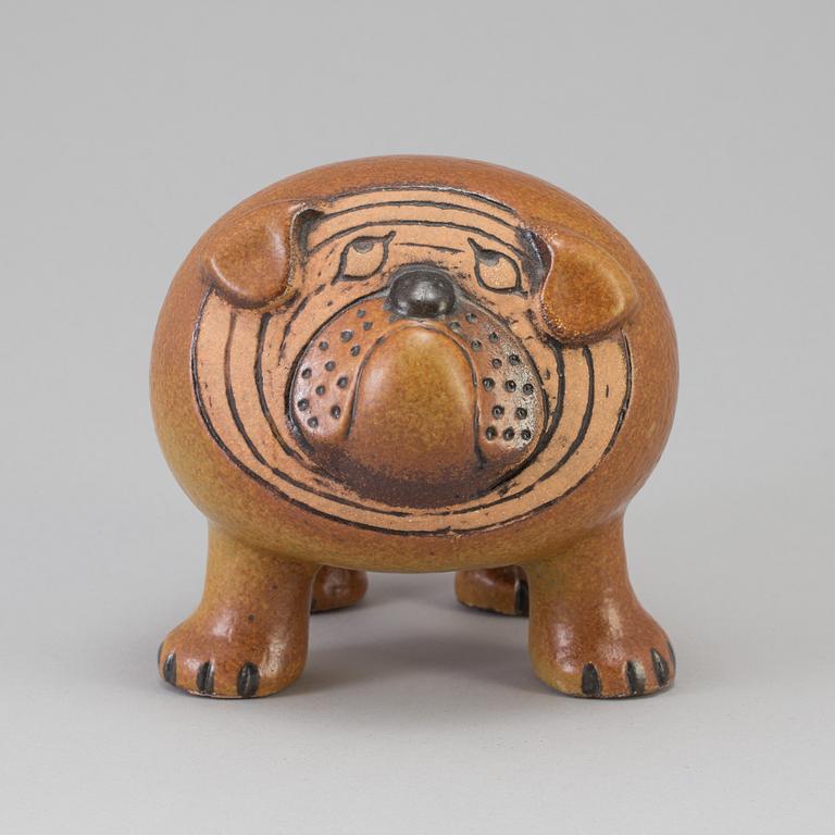 A "Bulldog" figurine by Lisa Larson for Gustavberg.
