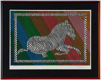 Victor Vasarely, färglitografi, signerad XXXVII/L.