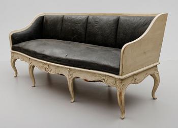 TRÅGSOFFA, rokokostil, sekelskiftet 1900.