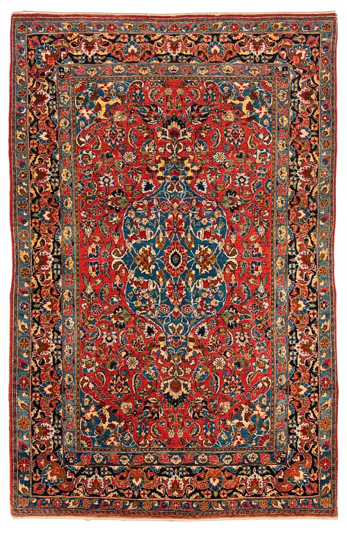 An antique/semi-antique Jozan carpet, ca 210 x 136 cm.