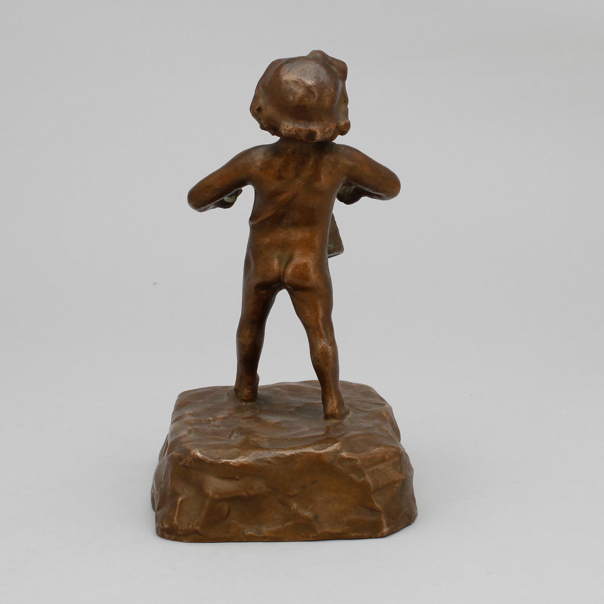 FIGURIN, brons, Alice Nordin, Herman Bergmans gjuteri, 1940-tal.