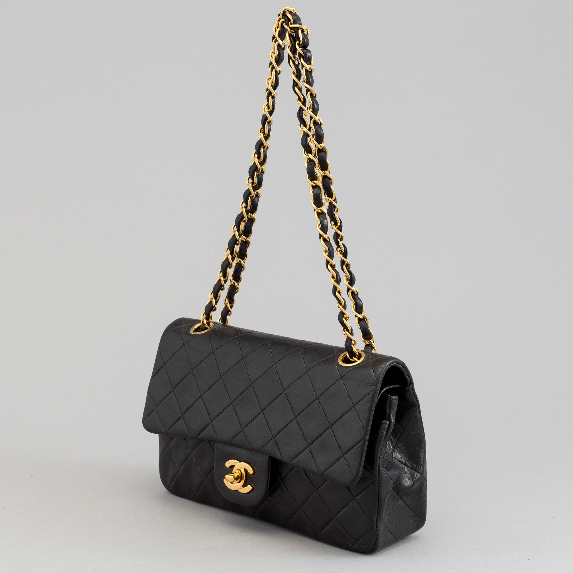 A bag by Chanel,  "Double Flap 23".