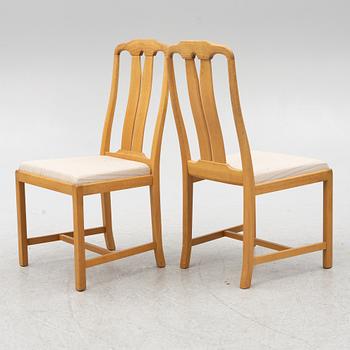 Carl Malmsten, Dining group of a table and four chairs, "Ambassador", Bodafors.