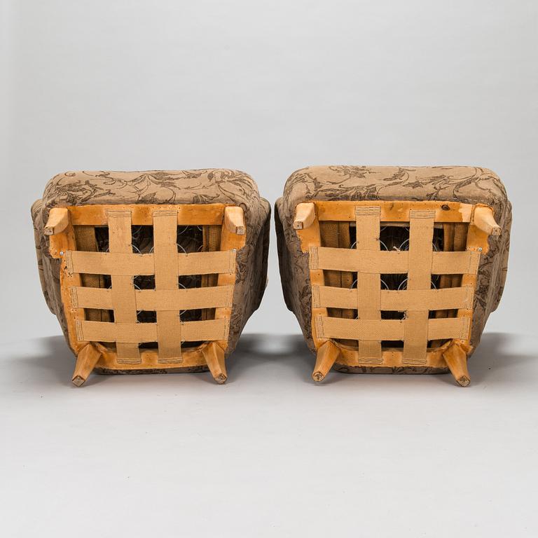 Ilmari Lappalainen, A pair of 1950's 'Laila' armchairs for Asko, Finland.
