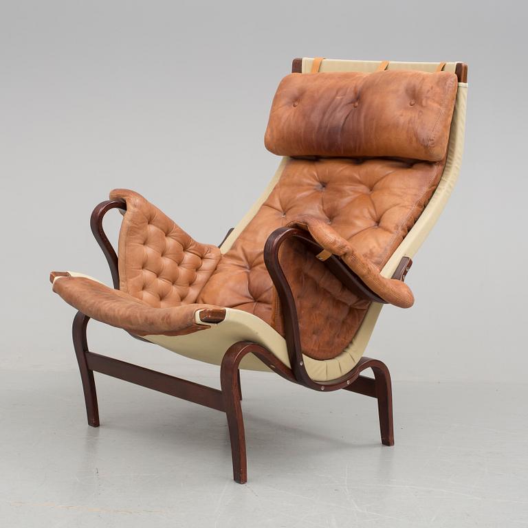 FÅTÖLJ, "Pernilla", Bruno Mathsson, sannolikt Dux, 1970-/-80-tal.