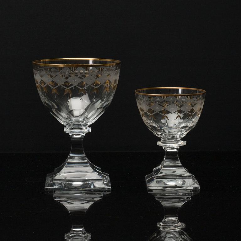 A 26 PIECES GLASS SERVICE, "Odelberg Junior", Kosta.