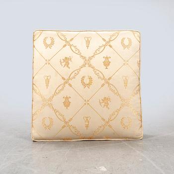 An Empire style mahogany stool around 1900.