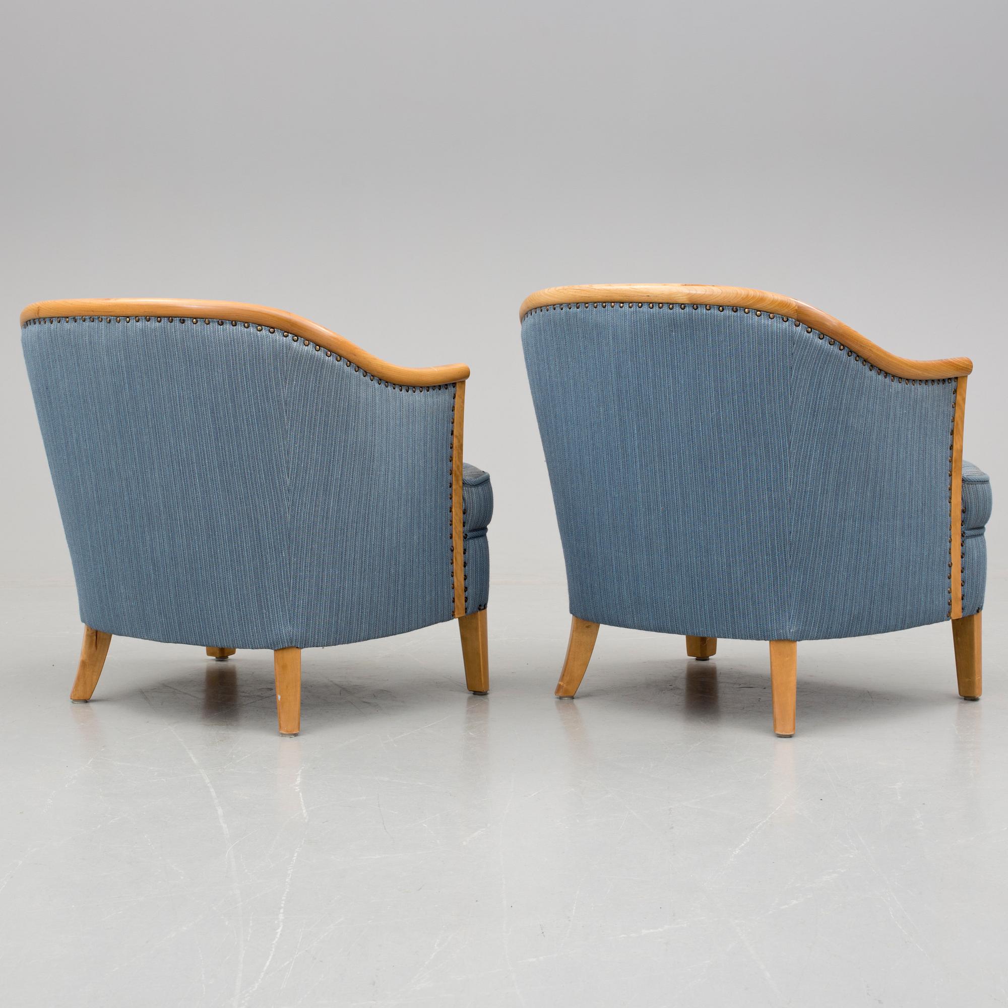 FÅTÖLJER, ett par, Swedish Modern, 1940-tal.