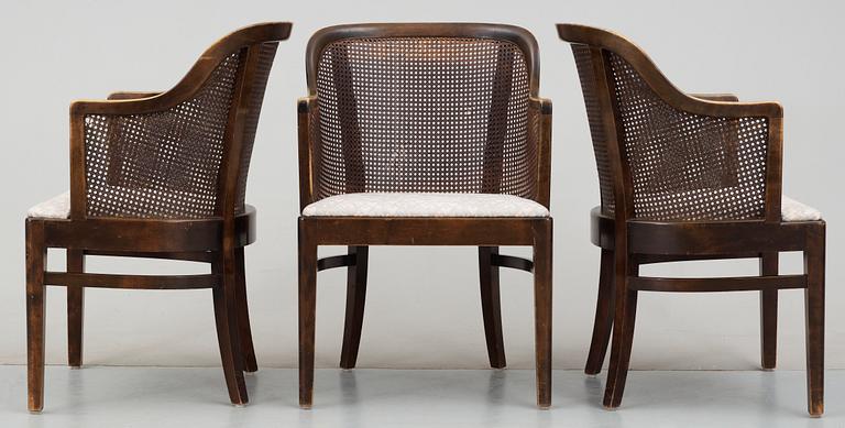 FÅTÖLJER, 3 st, "Visita", Nordiska Kompaniet, trol Axel Einar Hjorth, 1930-tal.