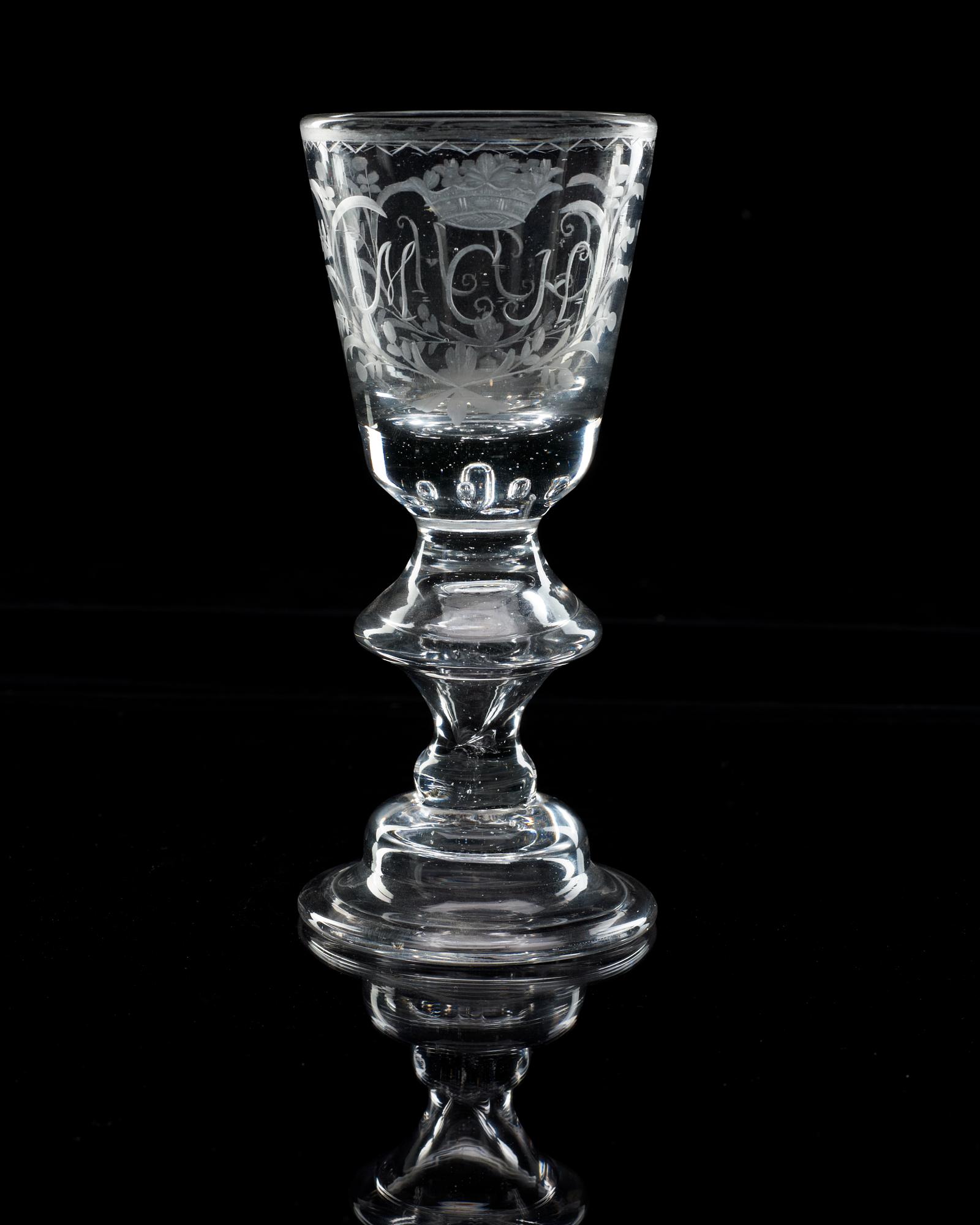 VINGLAS. Tyskland, 1700-tal.