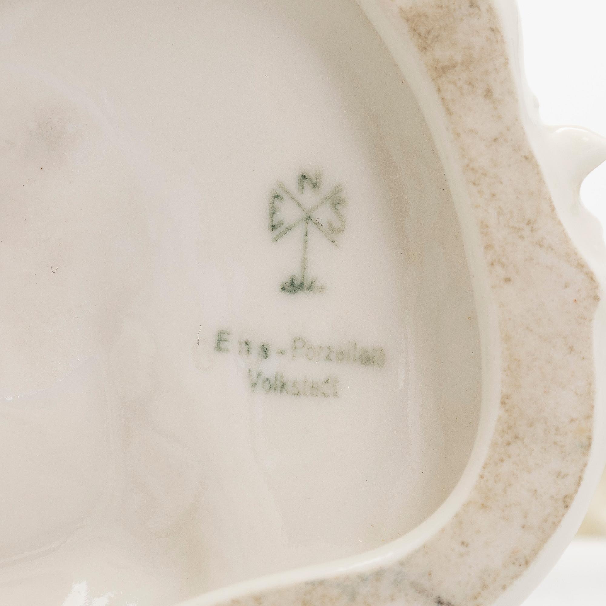 Figuriner, porslin, 4st, Karl Ens, Volksted Tyskland, 1900-tal.