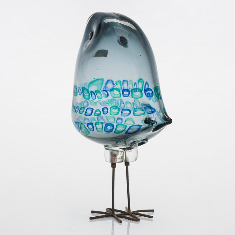 Alessandro Pianon,  "Pulcino", skulptur, glas, Vistosi, Murano, Italien 1960-tal.