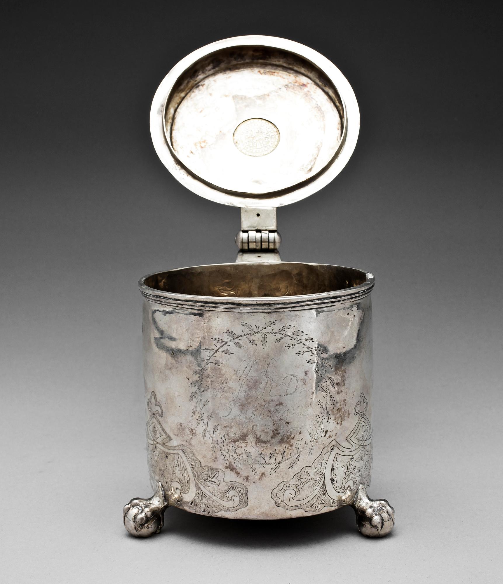 STOP, silver, okänd mästare, Norge. 1700-tal. Ca 1095 g.