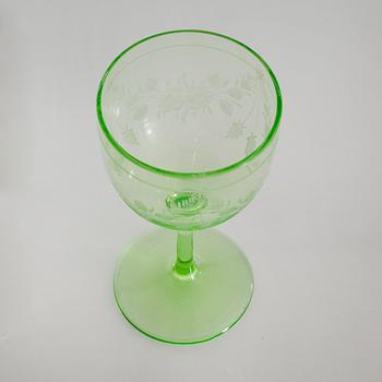 54 glasses, first half of the 20th century.