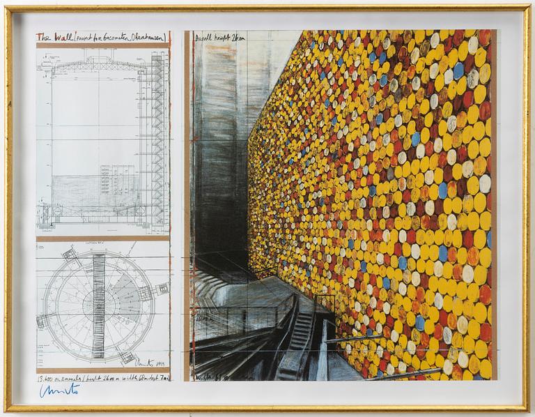 Christo & Jeanne-Claude, "The Wall (project for Gasometer Oberhausen)".