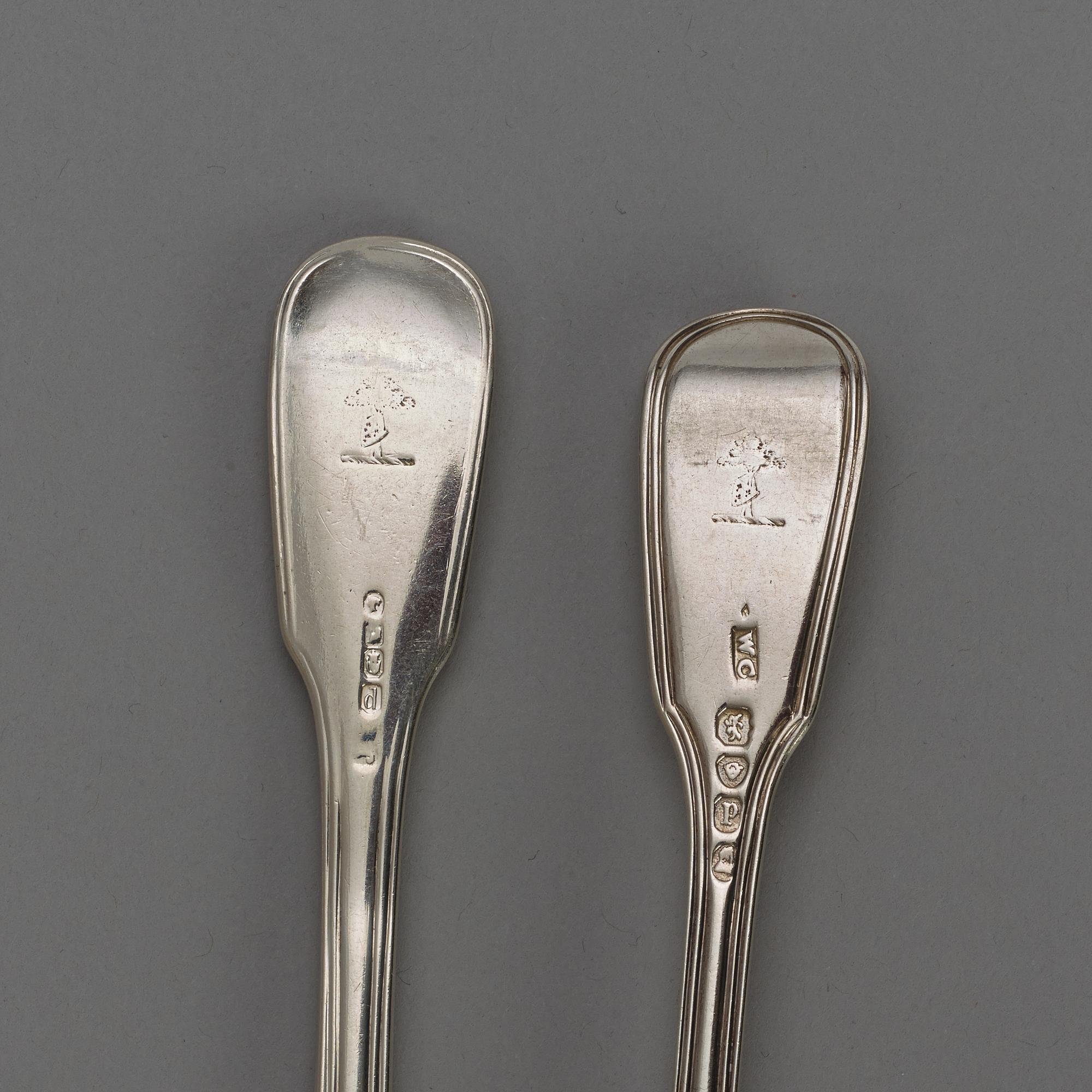 DESSERTBESTICK, 12 st, England och Irland 1800-talets förra hälft.