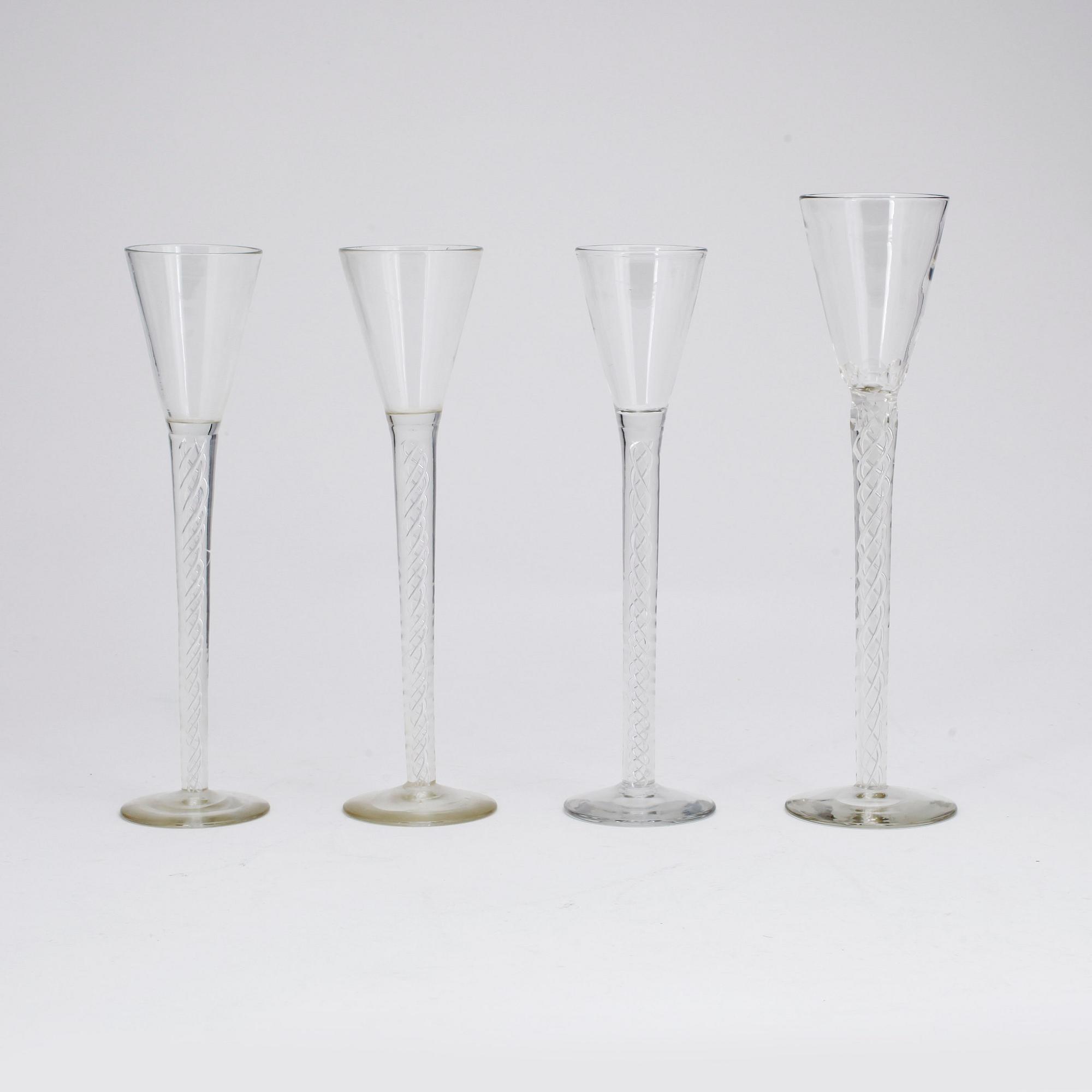 SPETSGLAS, 3+1 st, 1800/1900-tal.