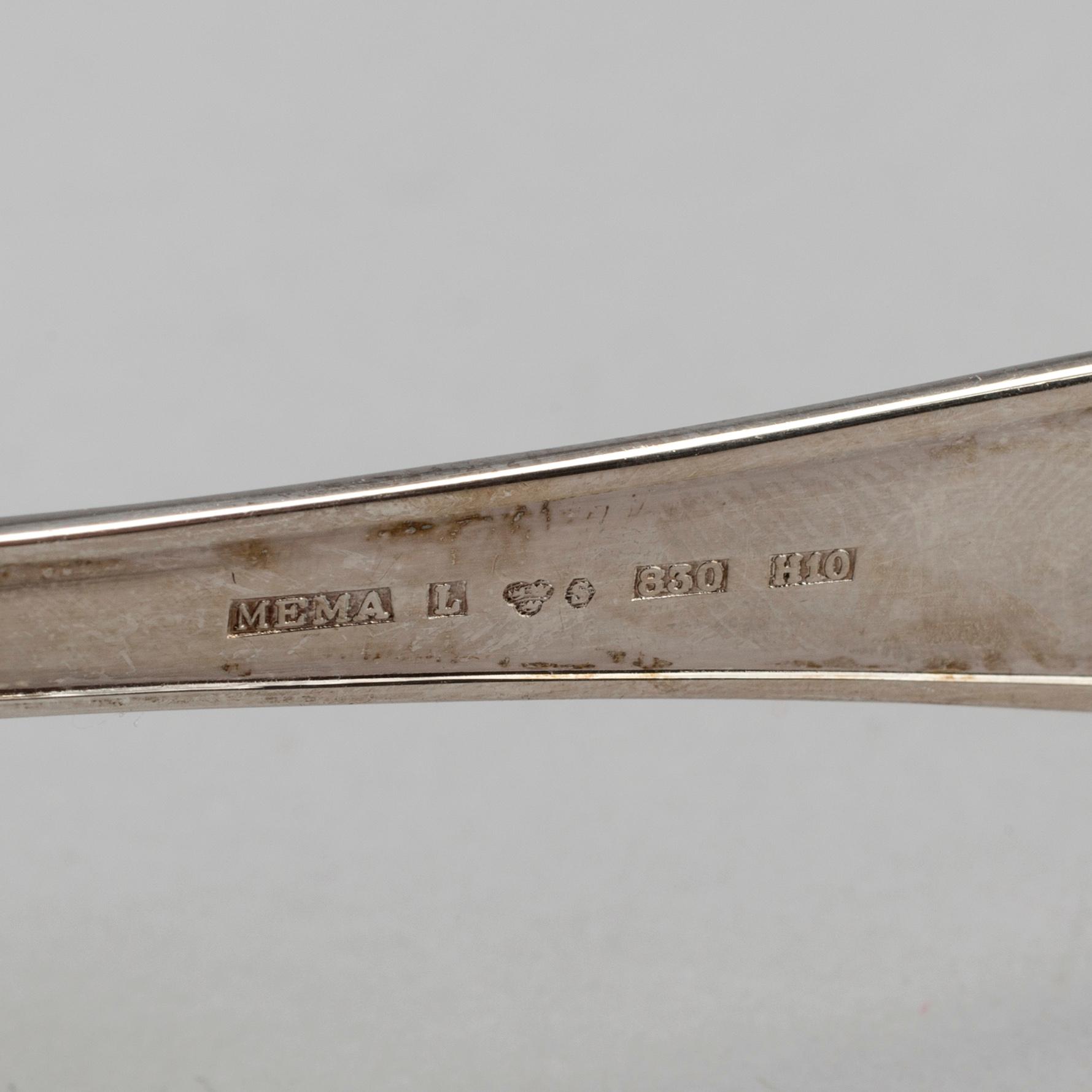 BESTICK, 52 del, silver, Symfoni, Mema, 1980-tal. Vikt med stålblad ca 1700 g.