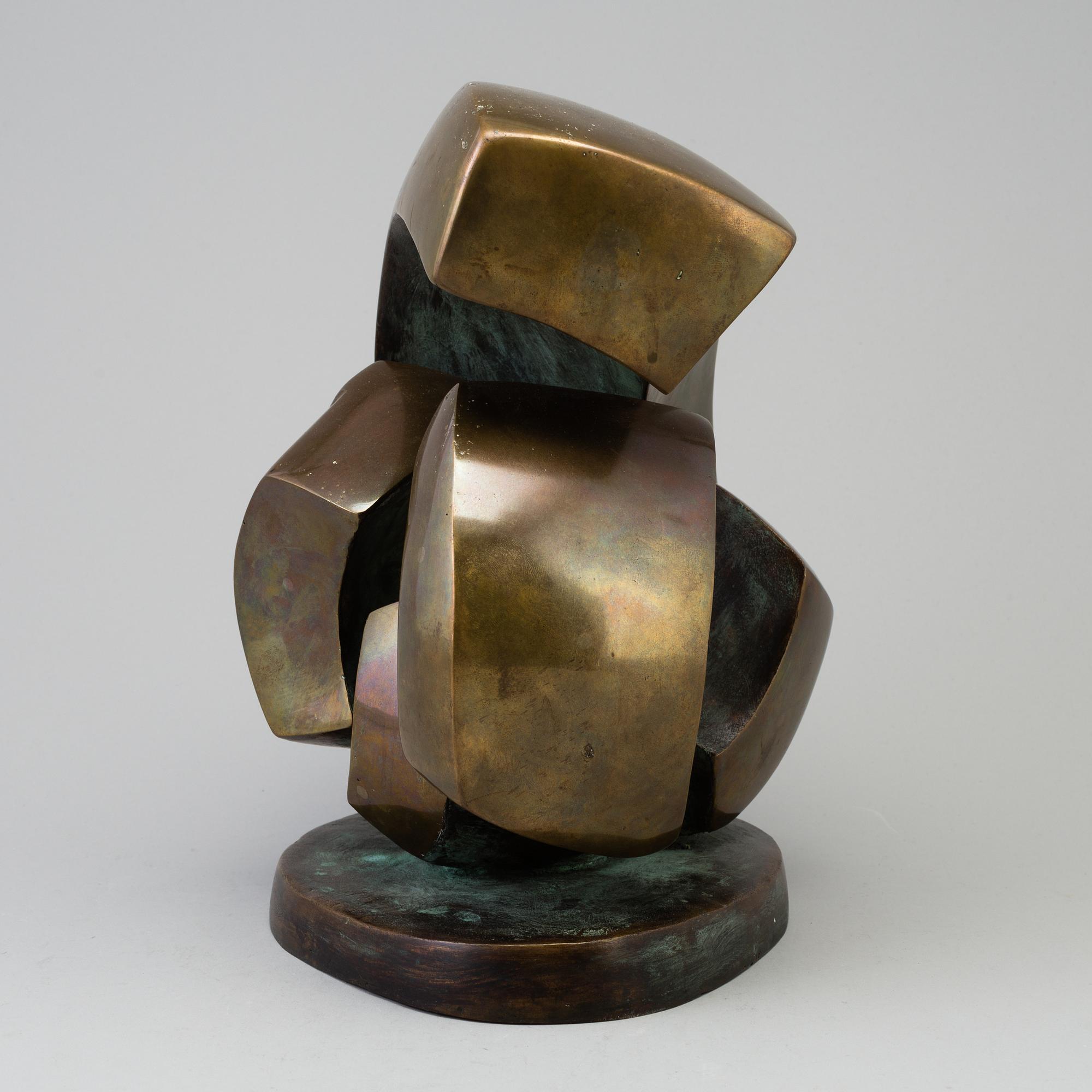 FOLKE TRUEDSSON, skulptur, brons, signerad.