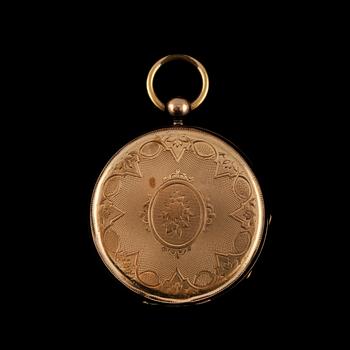 FICKUR, 14k guld, sekelskifte 1800/1900-tal. Vikt 30 g.