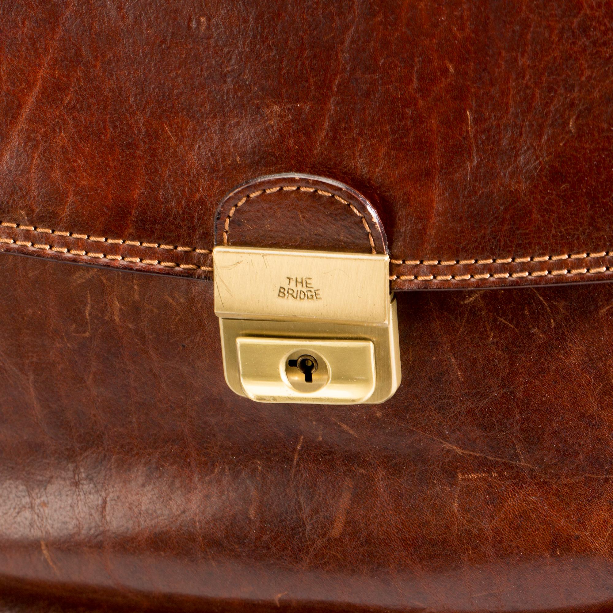 PORTFÖLJ, läder, The Bridge, Italien.