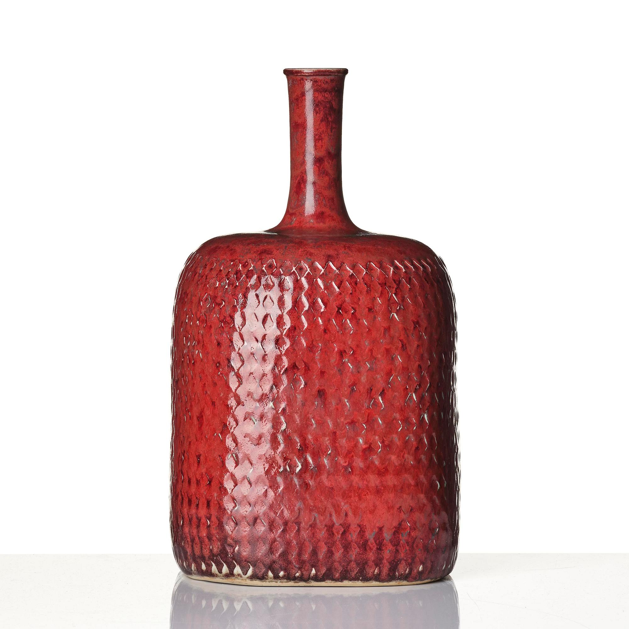 Stig Lindberg, a stoneware vase, Gustavsberg Studio, Sweden 1972.