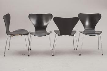 STOLAR, 4 st, "Sjuan", Arne Jacobsen, Fritz Hansen.
