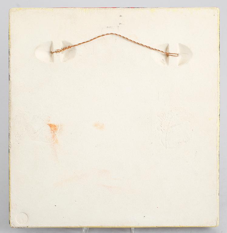 VÄGGRELIEF, stengods, Stig Lindberg, signerad.