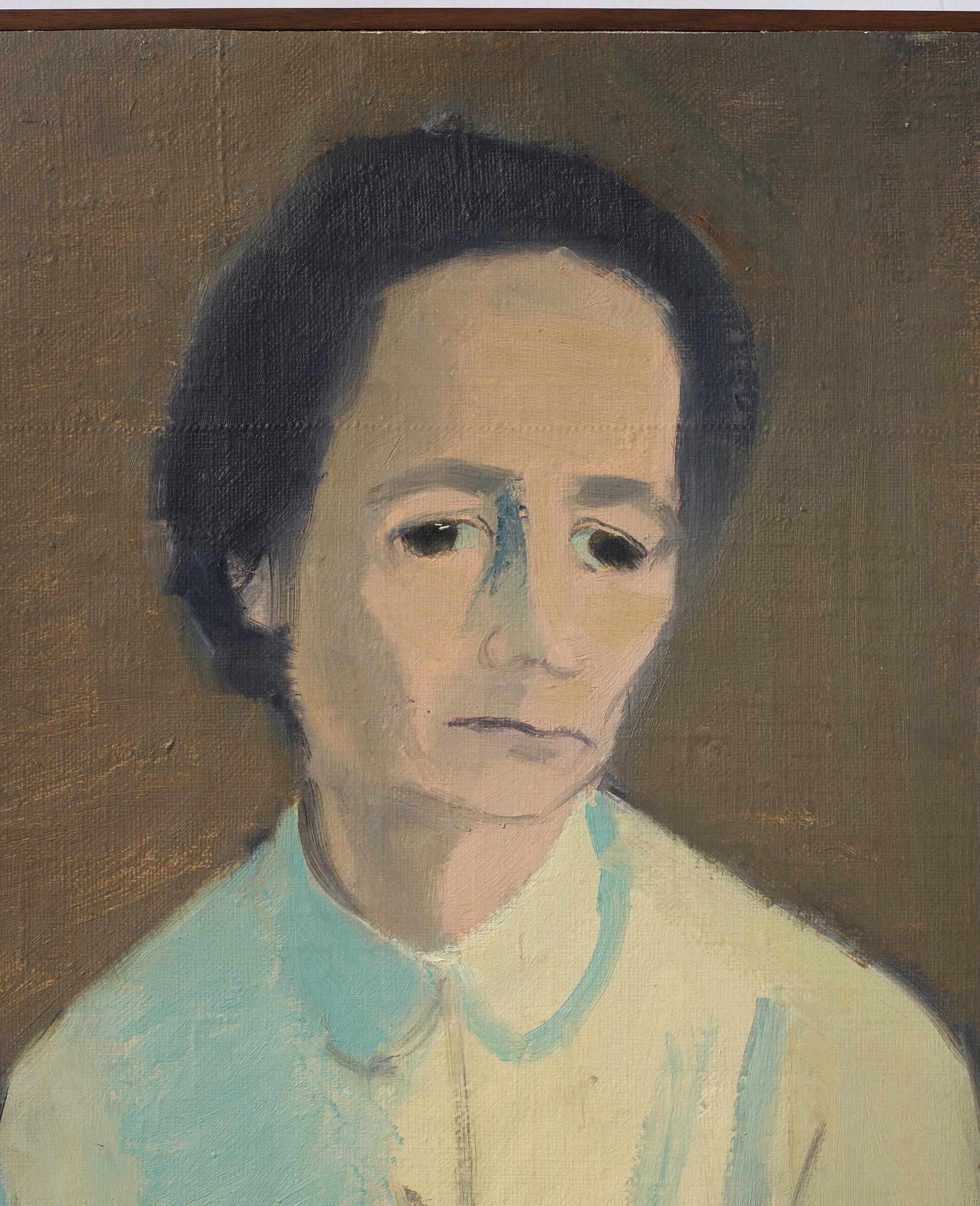 Vera Frisén, oil on relined canvas, signed.