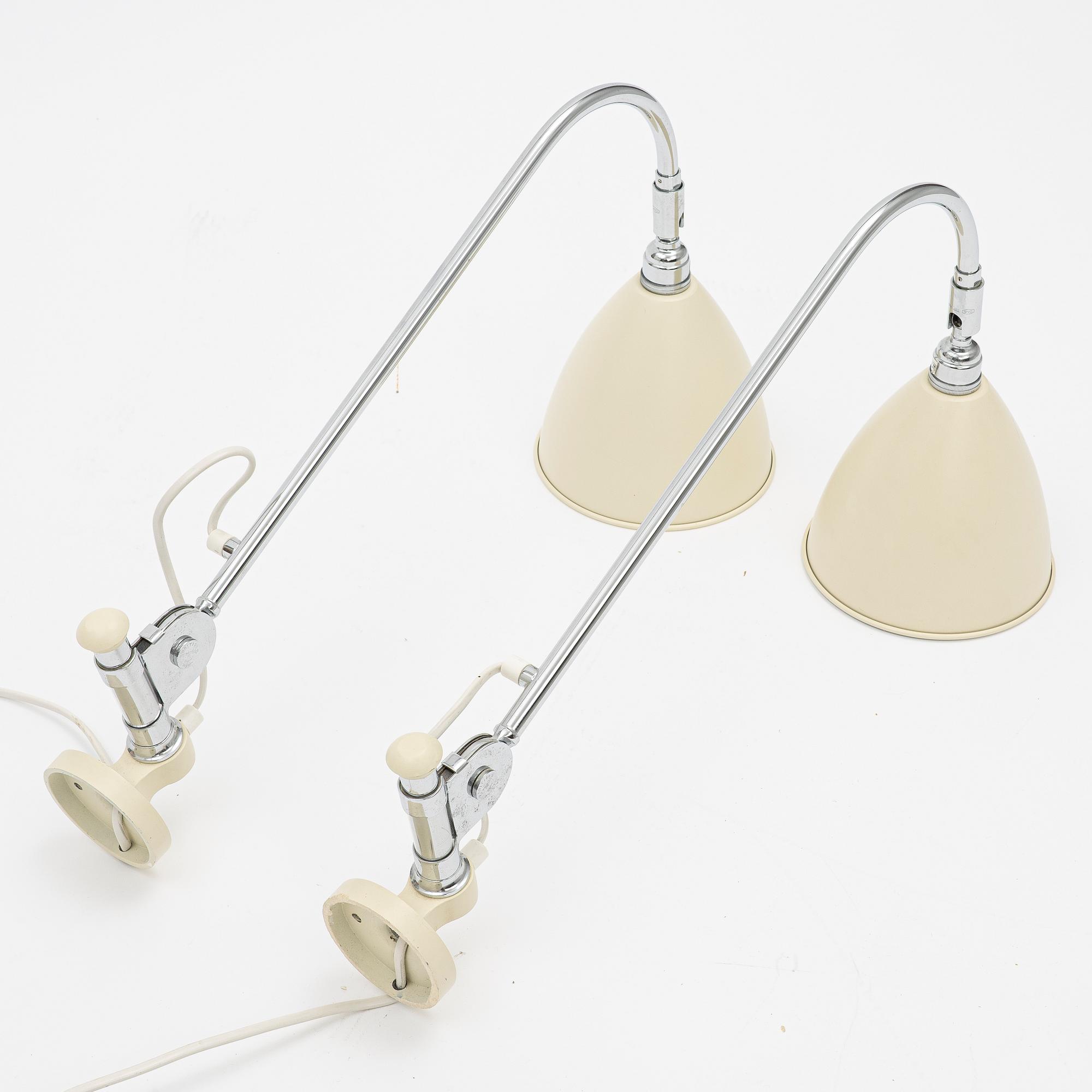 Robert Dudley Best, wall lamps, a pair, "Bestlite BL6", Gubi.