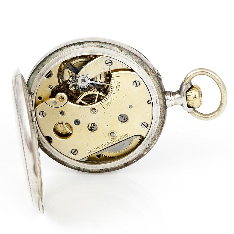 FICKUR, silver, Halda, 1907, tot vikt ca 93,8 gram.
