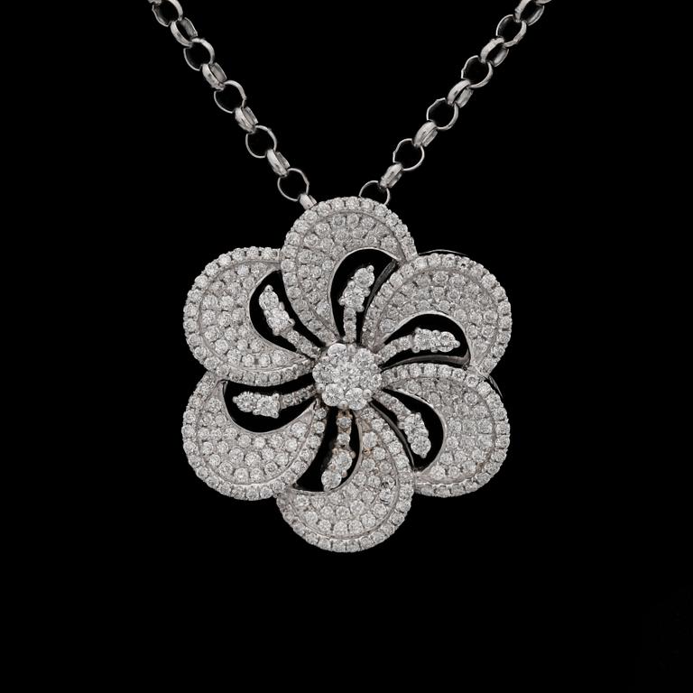 HÄNGE, briljantslipade diamanter tot. 2.14 ct.