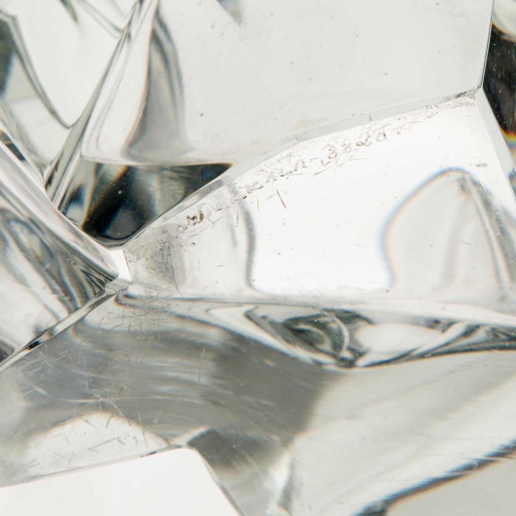 VAS, glas, "Isberg", signerad Tapio Wirkkala -3825, Iittala. Formgiven 1951.