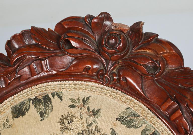 STOLAR, 6 st, nyrokoko, 1800-talets andra hälft.