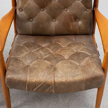 Ingemar Thillmark, armchairs, a pair, "Läckö", OPE Möbel. 1960s.