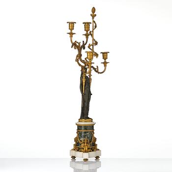 Kandelaber, för fyra ljus, Parisarbete, François Rémonds art, 1700-talets slut, Louis XVI.