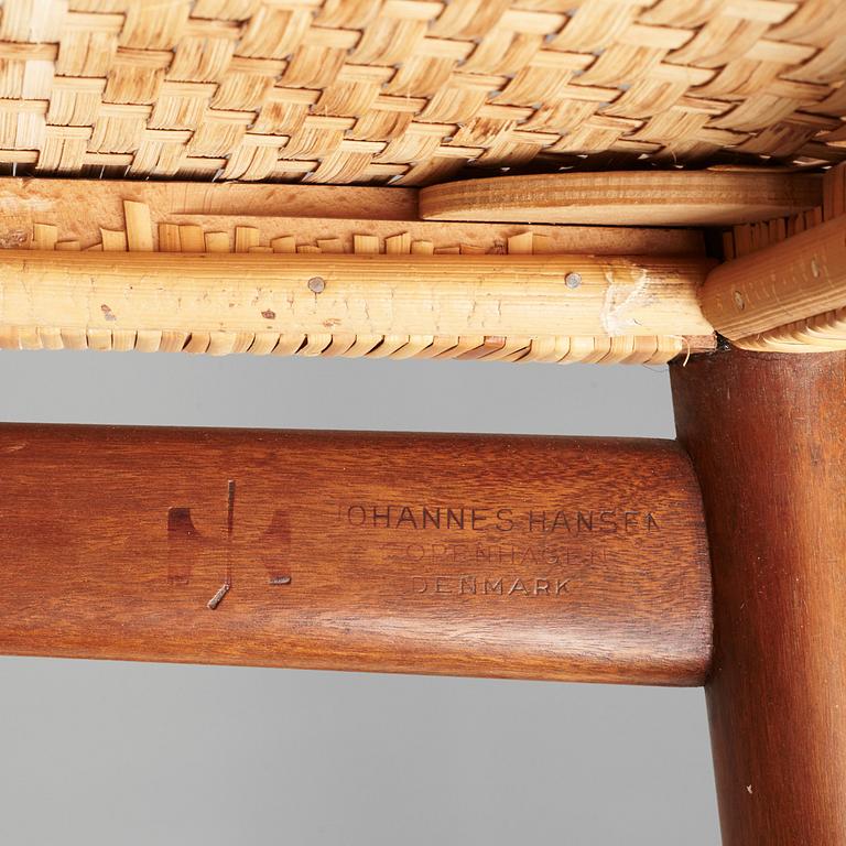 Hans J. Wegner, "Kohornsstolen/ Cowhorn chair", sex stycken, "JH-505", Johannes Hansen, Danmark 1950-60.