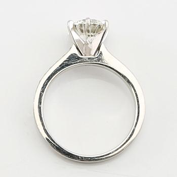 Platinum ring with round brilliant-cut diamonds, Giraux Fine Jewelry San Francisco USA, GIA report.