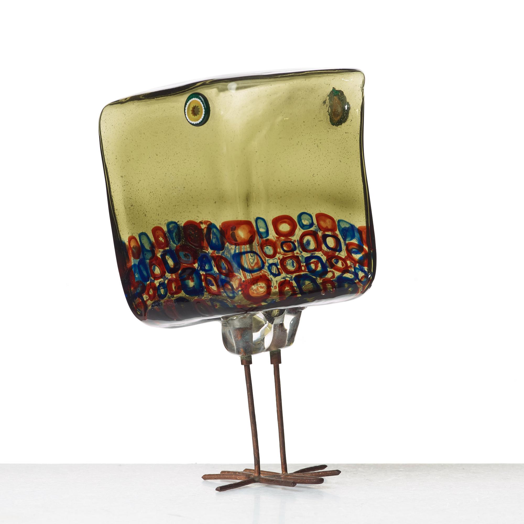 Alessandro Pianon, fågel, "Pulcino", Vistosi, Italien, 1960-tal, modell S191.