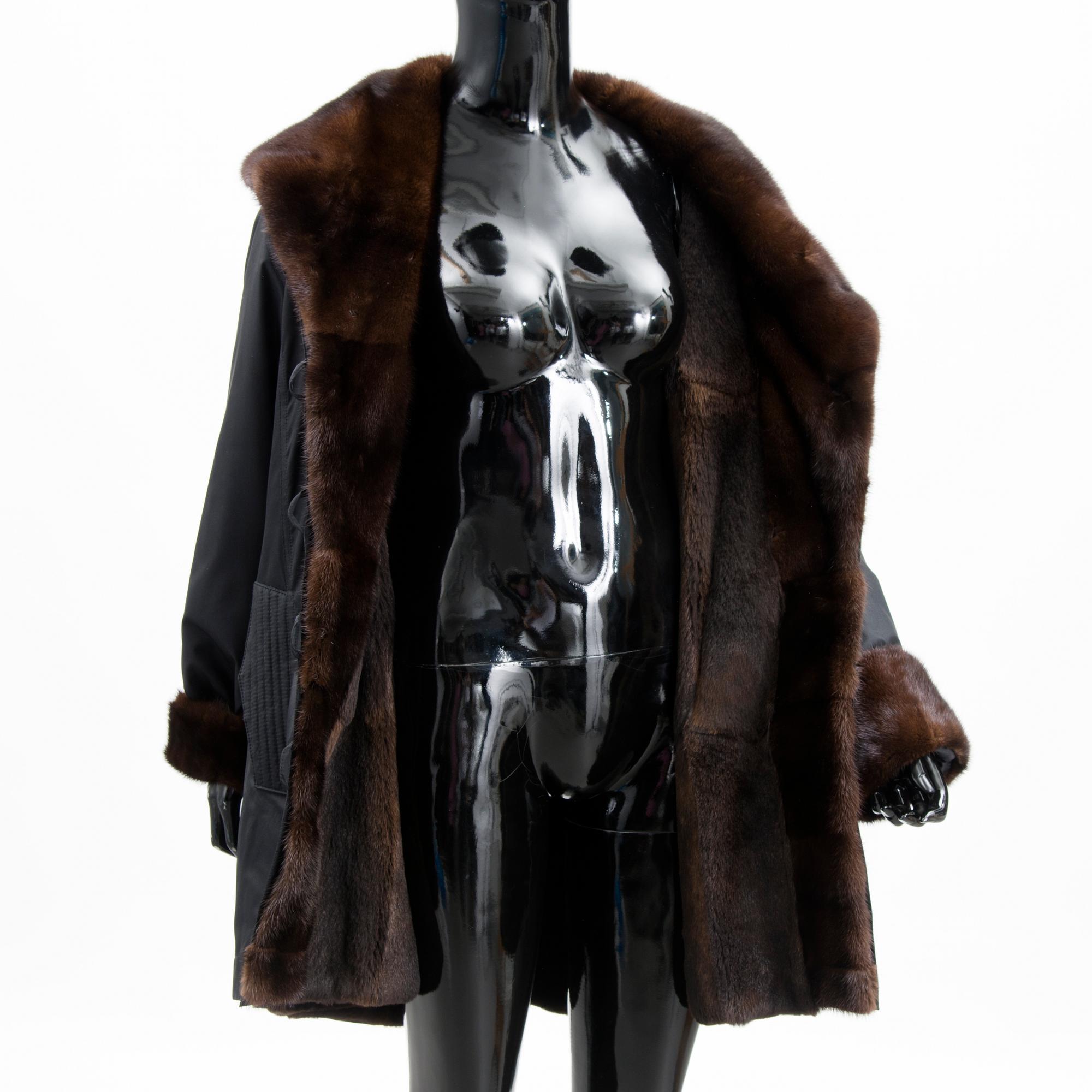 A Grünstein Fur Lined Coat.