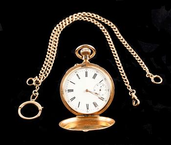 FICKUR, guld 18K, Avance Retard, 1900-talets början. Tot vikt 140 g.