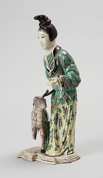FIGURIN, porslin. Kina. 1900-tal.