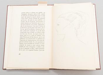 Book, "Sur Les Femmes", Diderot, pointes-sèches originales de Max Papart, Aux dépens de l'artiste, 1952.