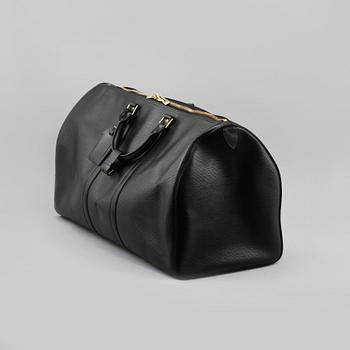 VÄSKA, "Keepall 55 Epi Black", Louis Vuitton,