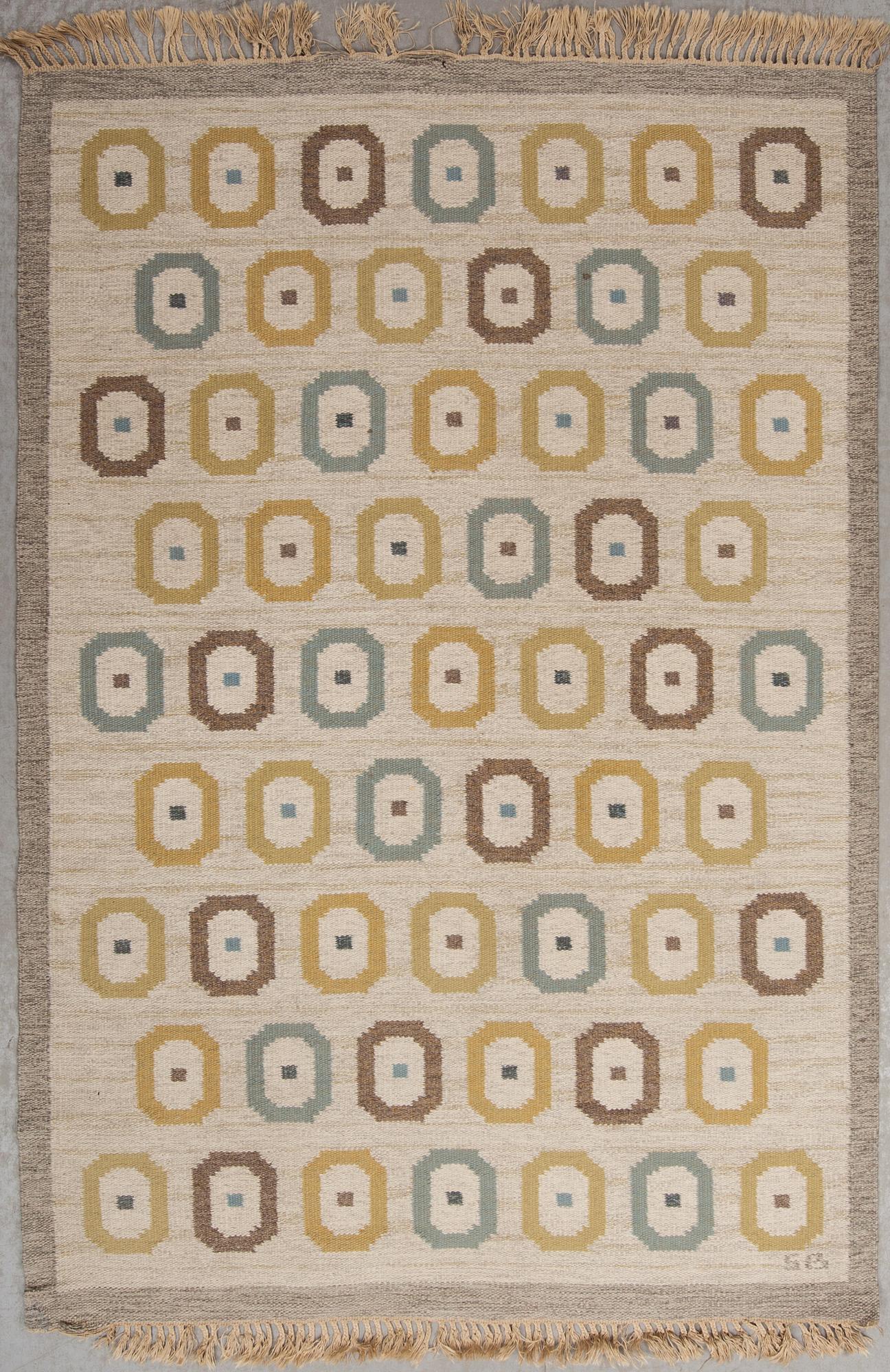 MATTA, rölakan, "Ögonstenar", monogramsignerad SB (Sigvard Bernadotte), ca 242 x 165 cm.