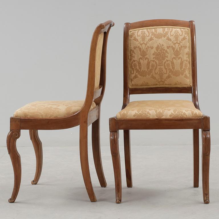 STOLAR, ett par, senempire, 1800-talets mitt.